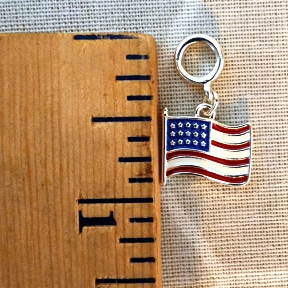 🦋 NWOT AVON 2005 American Flag Charm